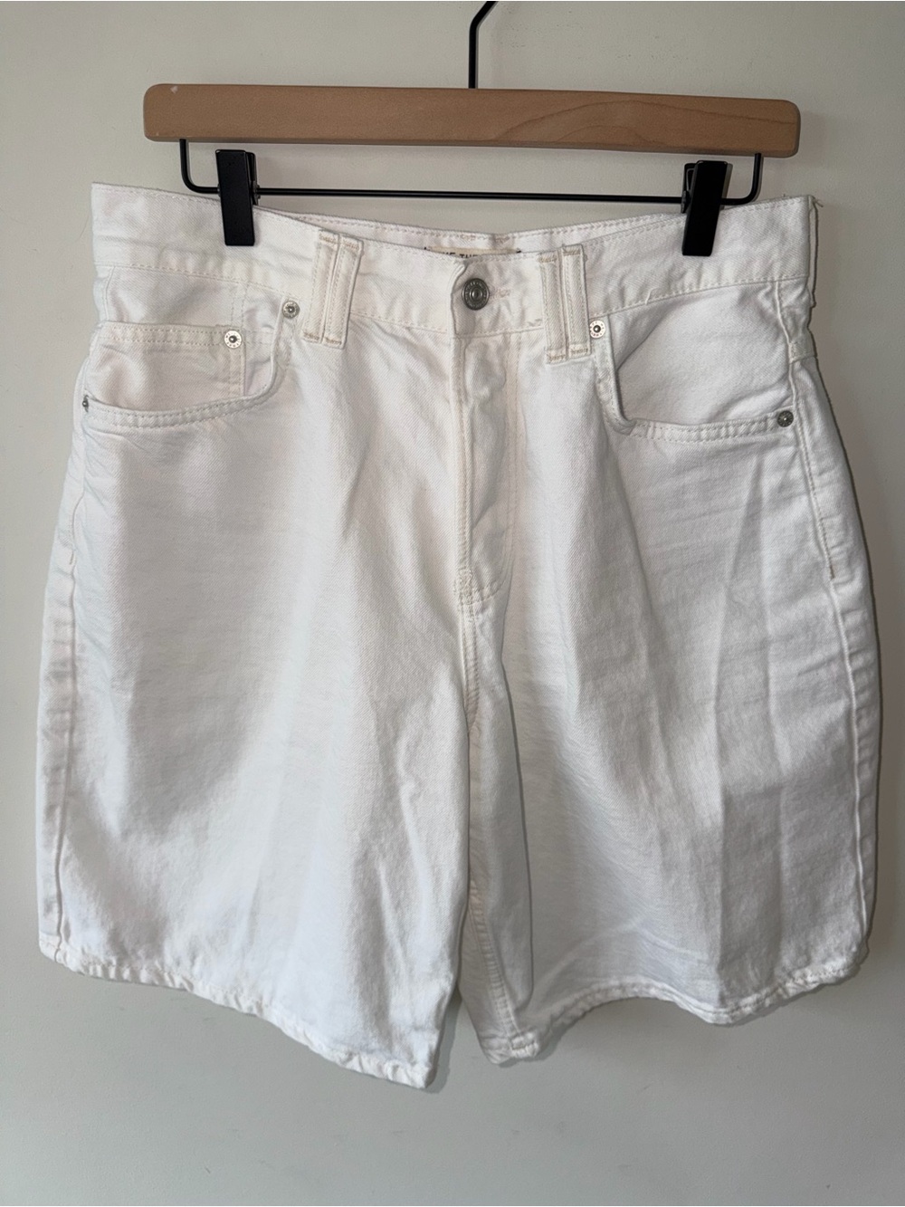 We The Free Montana Denim Shorts by Free People in White Jeans Wash